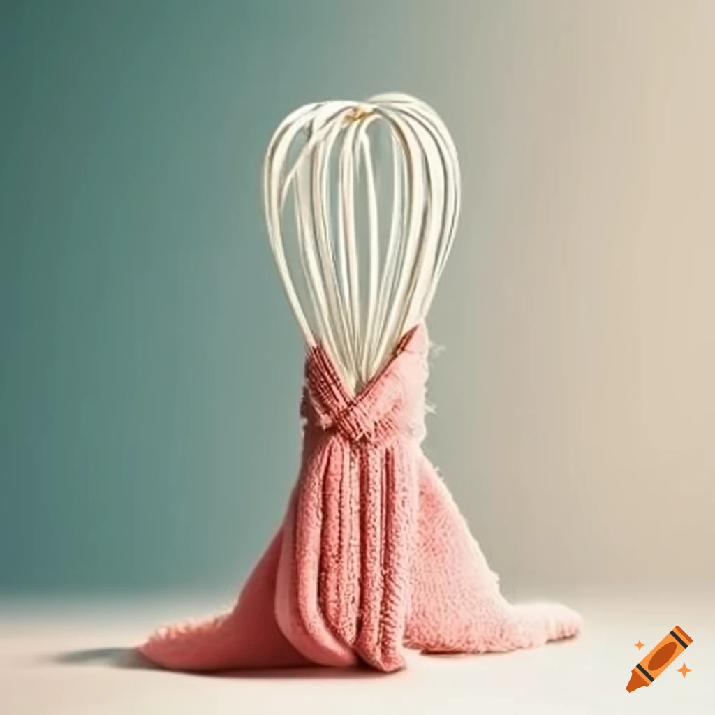 Towel whisk in a swirly water pattern