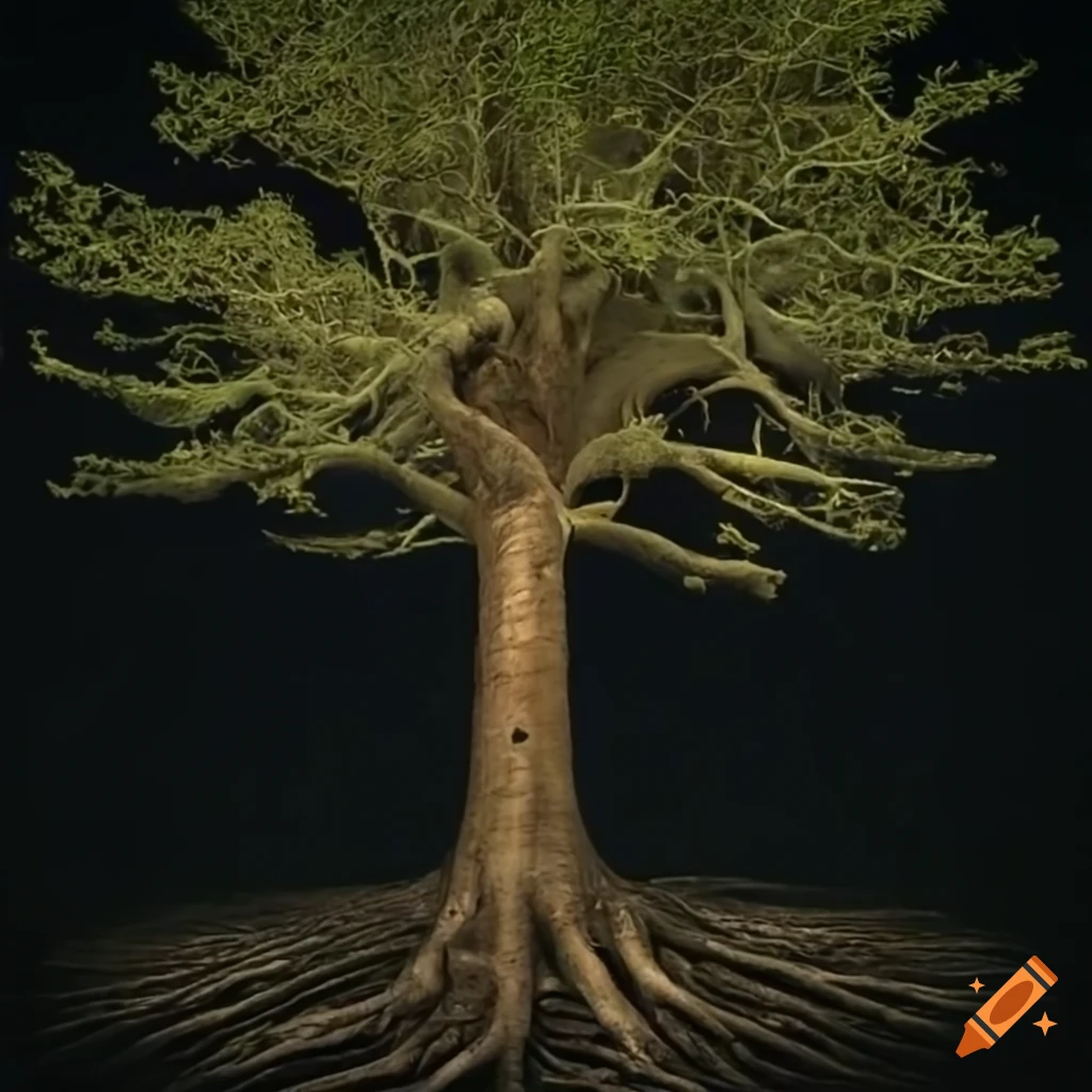 Taino Ceiba tree with visible roots