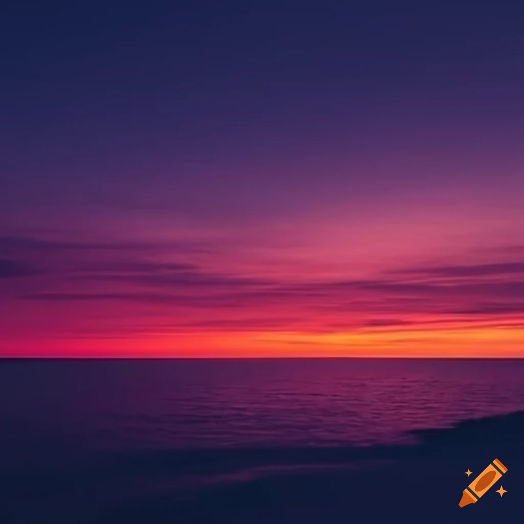 Sunset inspiration panoramic view
