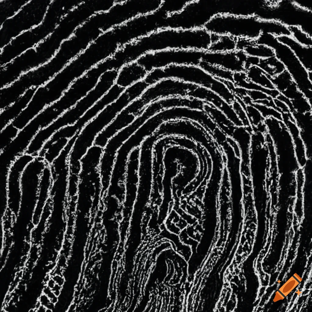 Fingerprint Pattern Examples Fragmentary Ridges Ultra-magnified fingerprint ridge showing unique swirls and patterns on ...