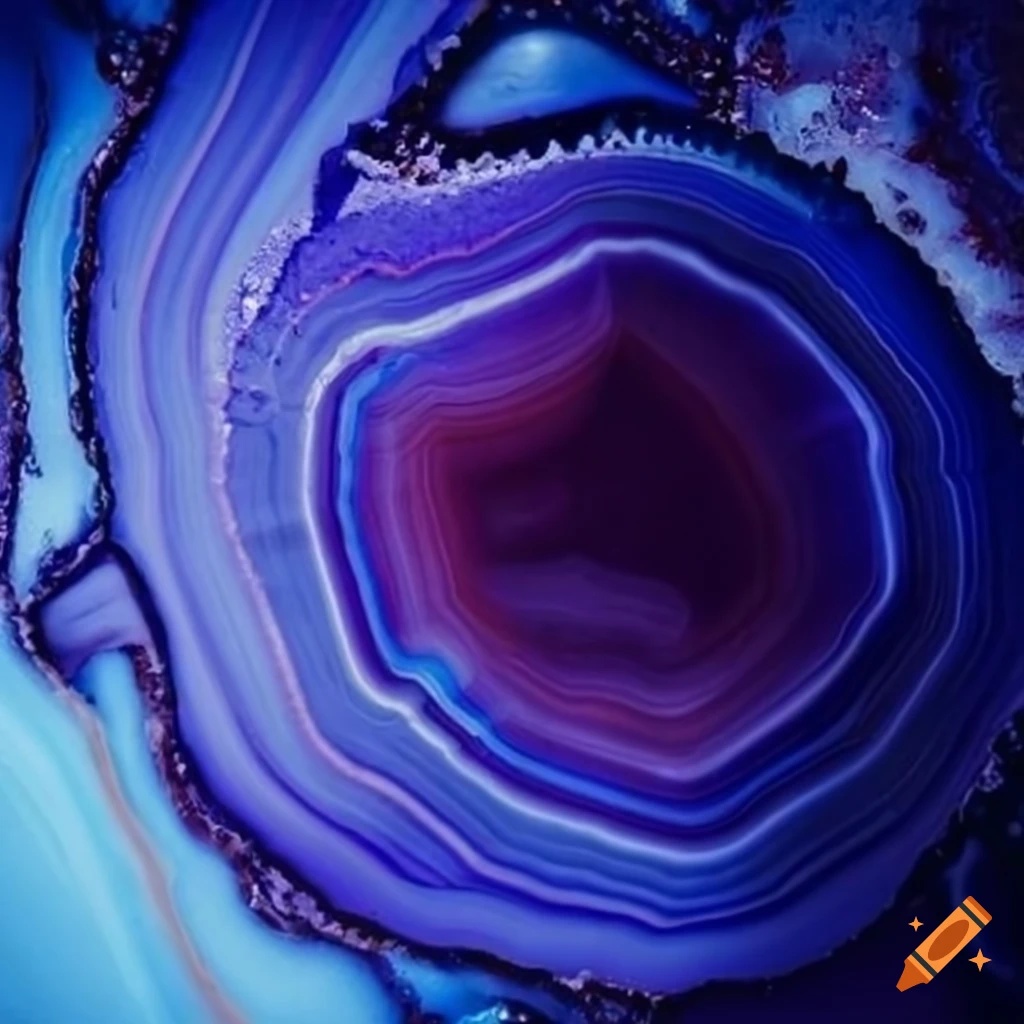 Agate stone close up
