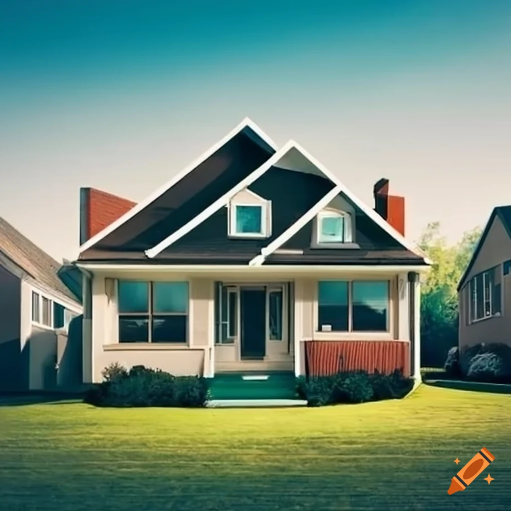Modern suburban house with several cars parked in front