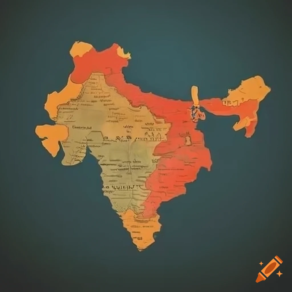 India map with symbolic imagery of sacrifice