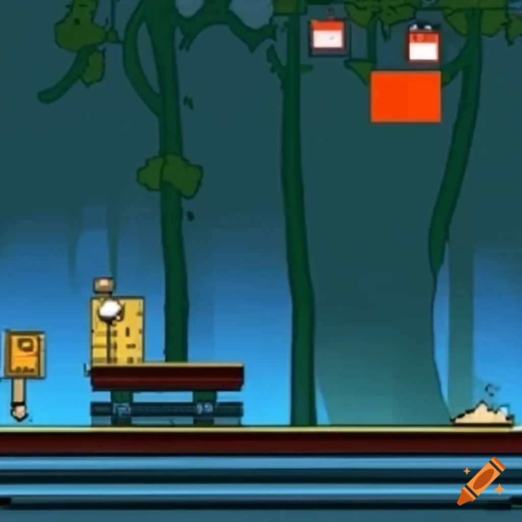 Platformer video game concept