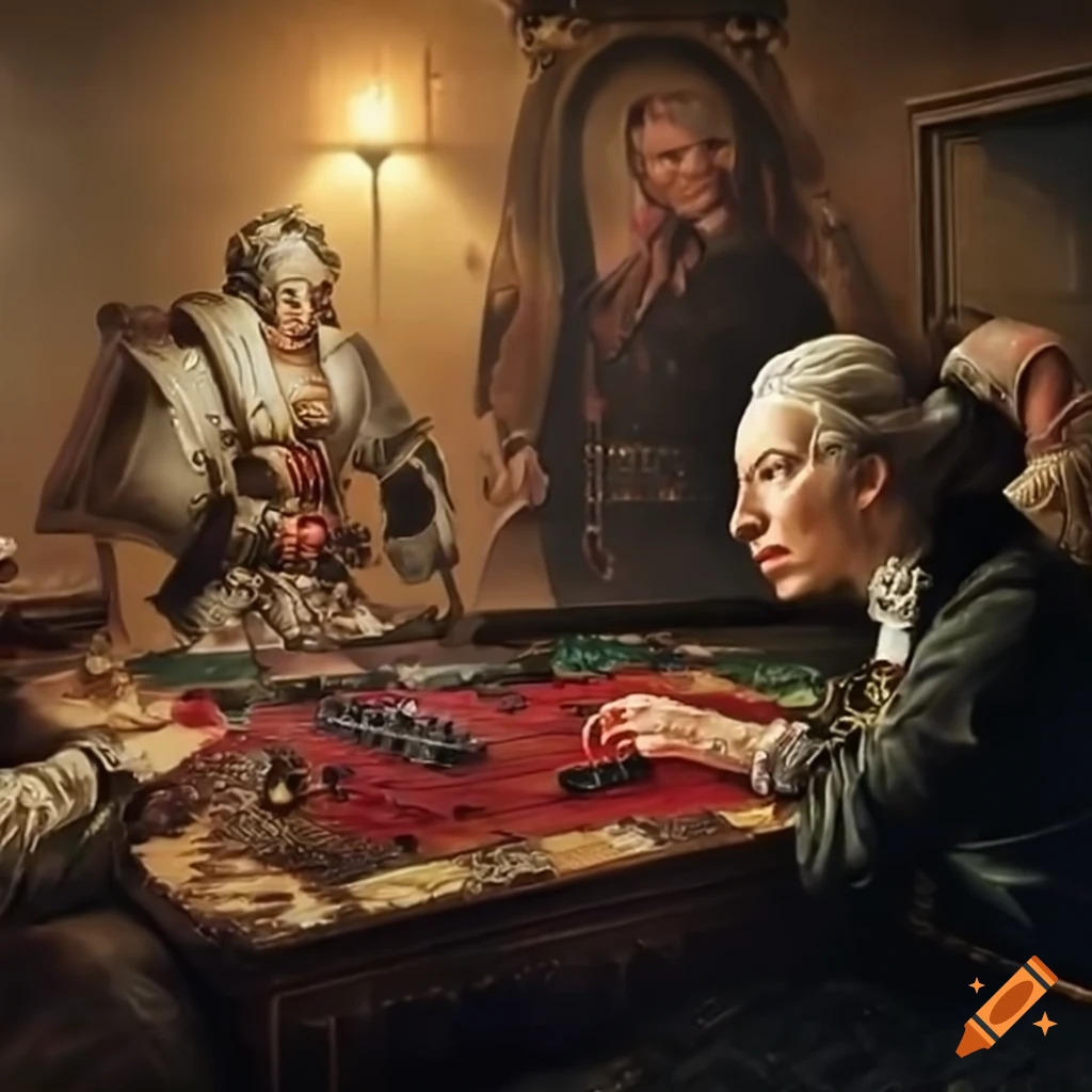 Mozart playing Warhammer 40k tabletop game