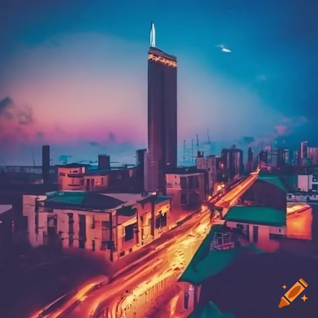 Vibrant African metropolis, bustling streets and skylines of Nairobi