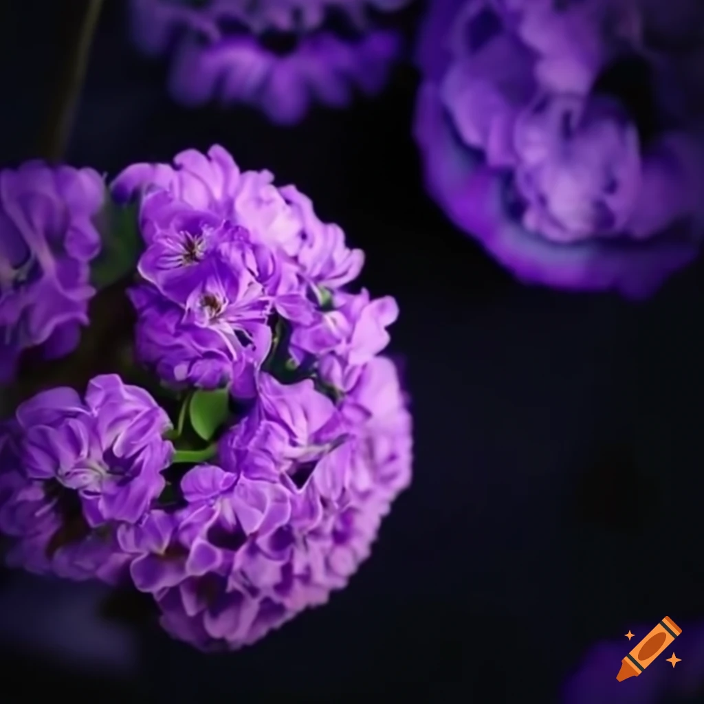 Purple flowers on a rooftop