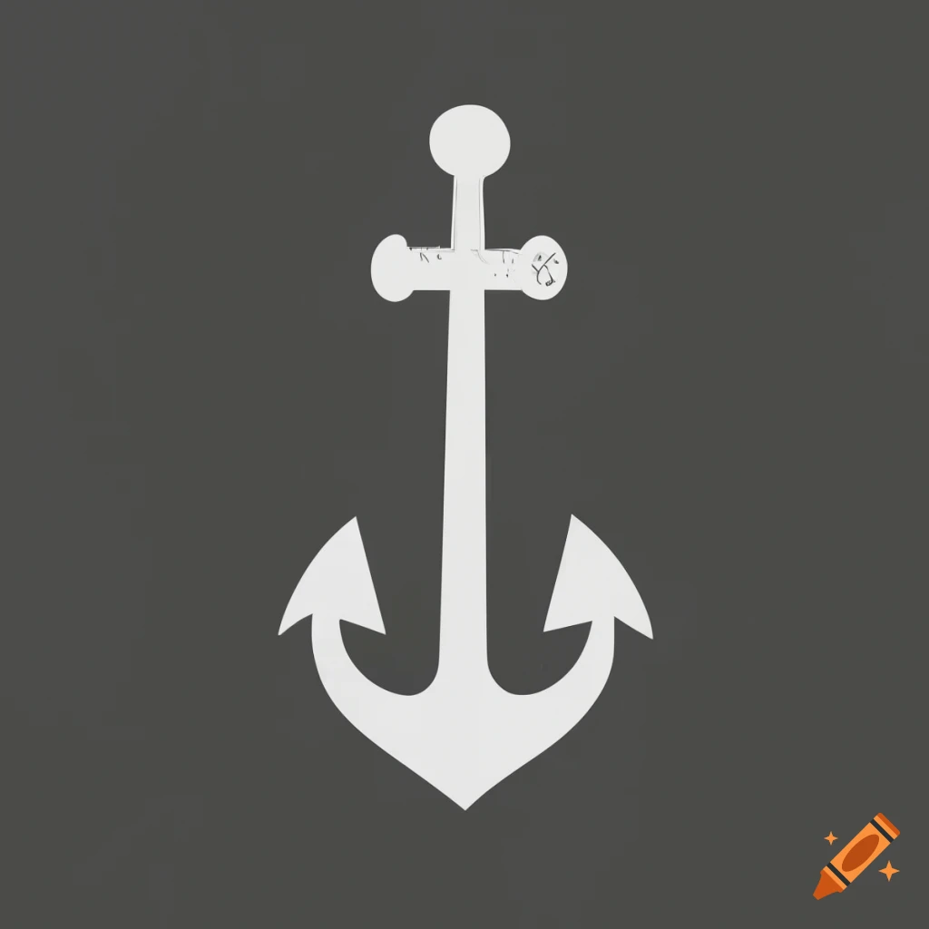 2D Anchor Guitar Logo