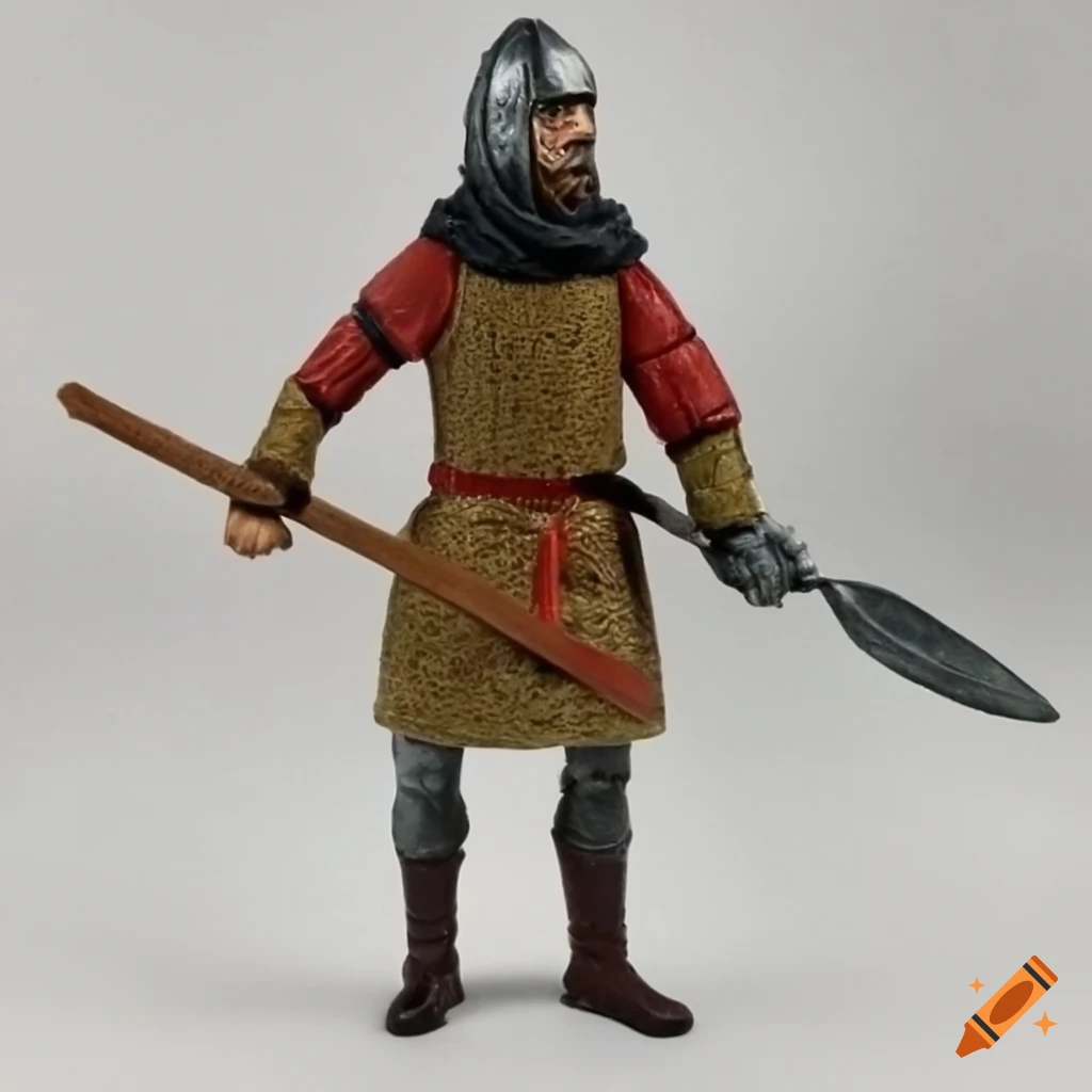 Collectible action figure of 14th-century Irish gallowglass warrior