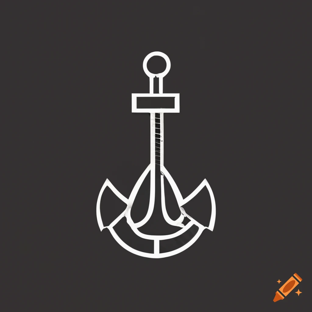 2D Anchor Guitar Logo