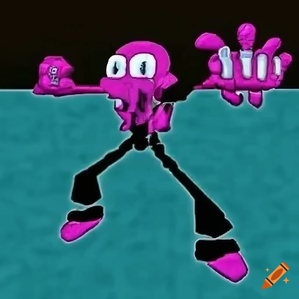 Surreal and funny Dreamcast-style graphics of a strange common room