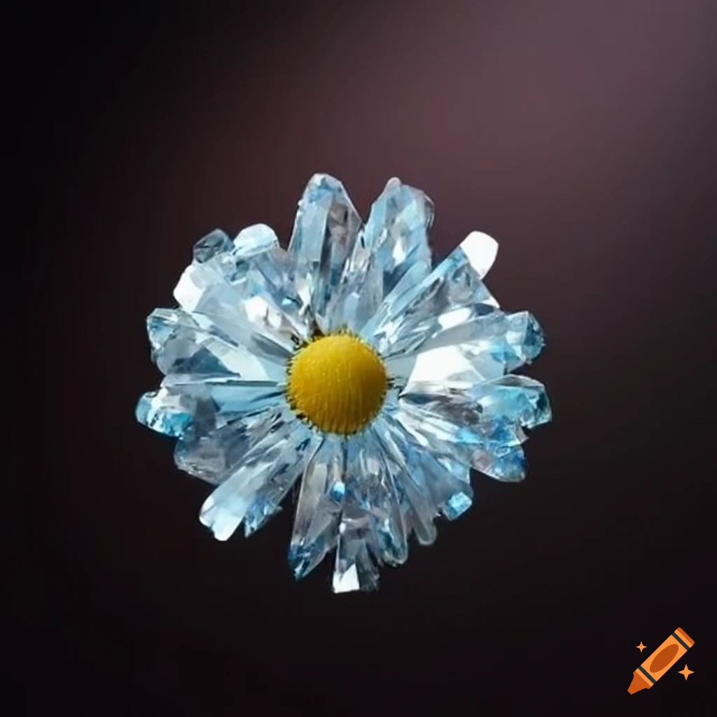 Diamond crystal daisy petal