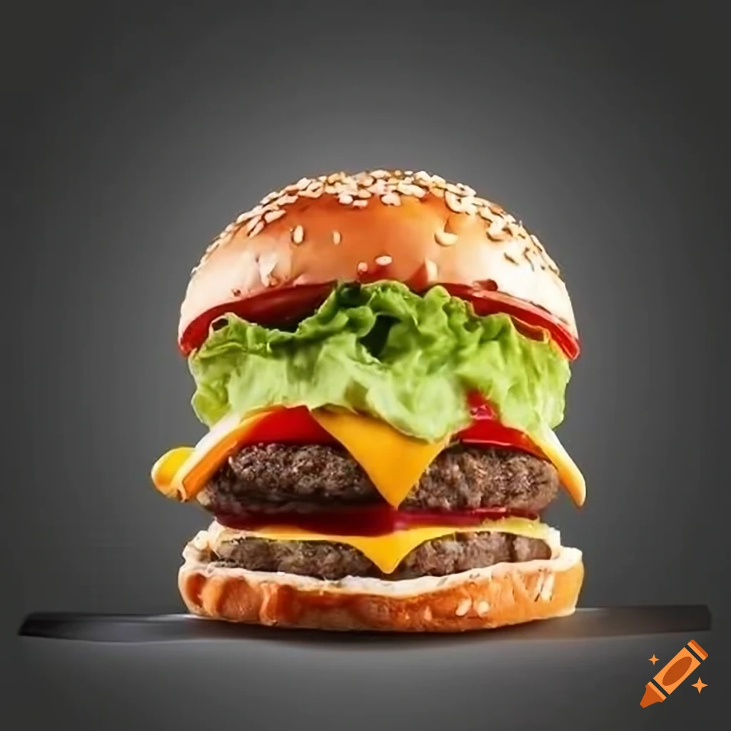 Mexican-themed burger with juicy beef patty, melted cheddar cheese, lettuce, and ripe tomato