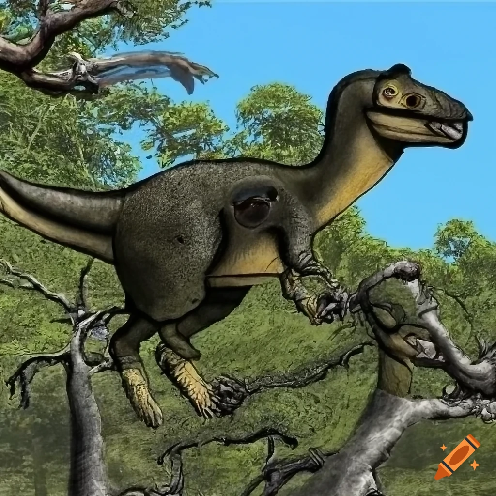 Arboreal feathered dinosaur with koala features