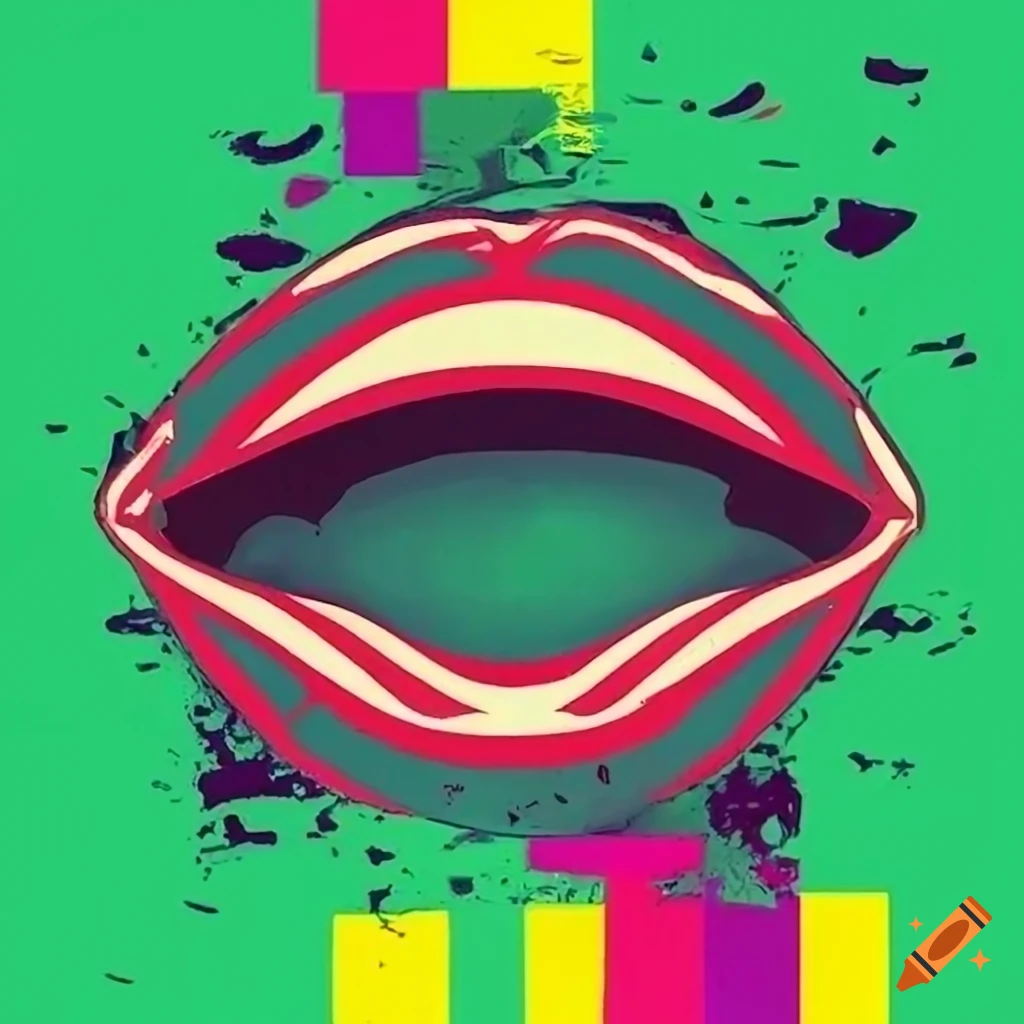 Pop art of a mouth