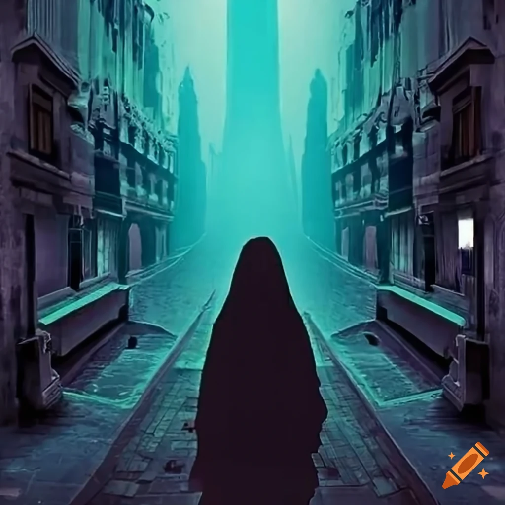 Shimmering veil of illusion creating invisibility and stealth in the shadows