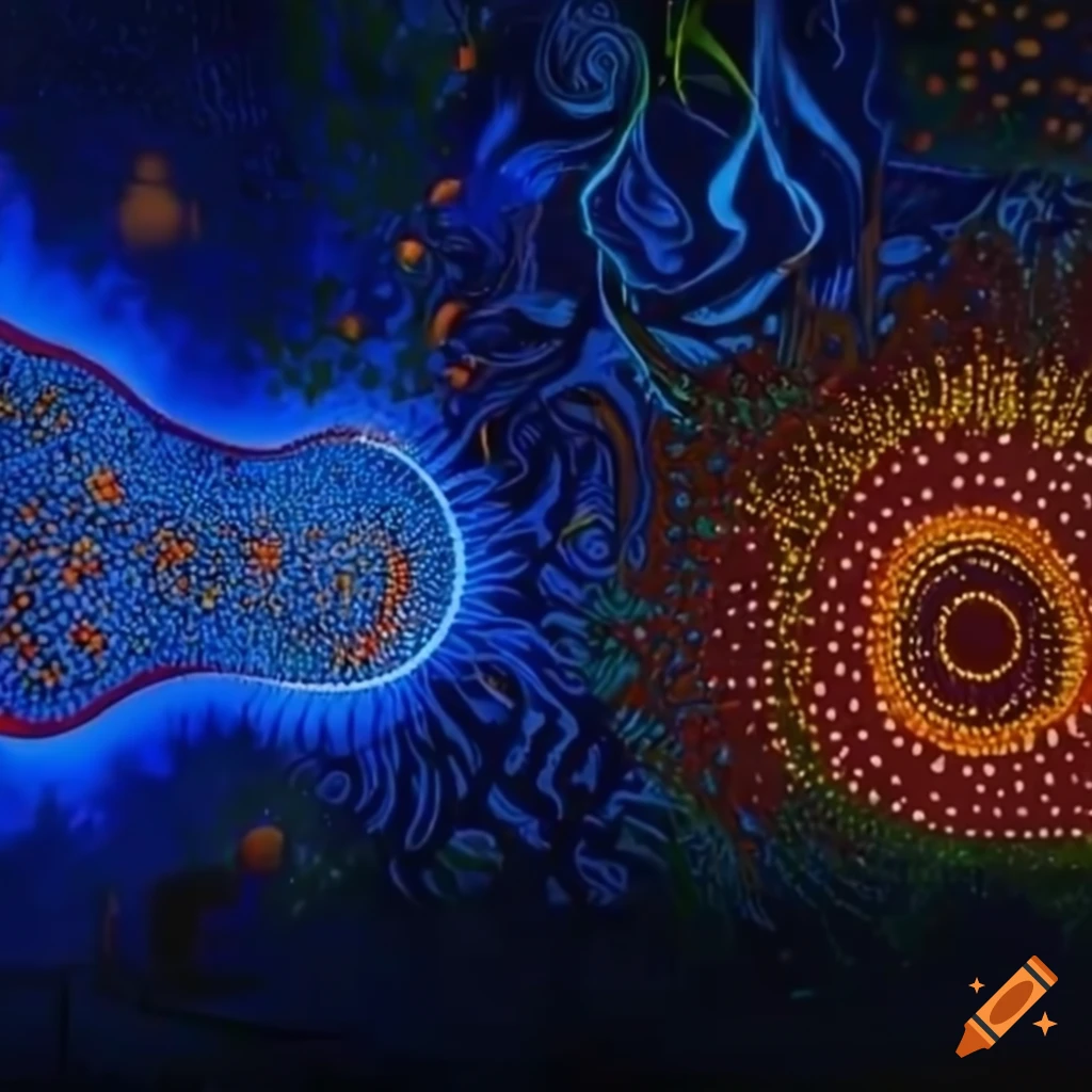 Immersive Virtual Reality experience featuring Aboriginal Dreamtime art