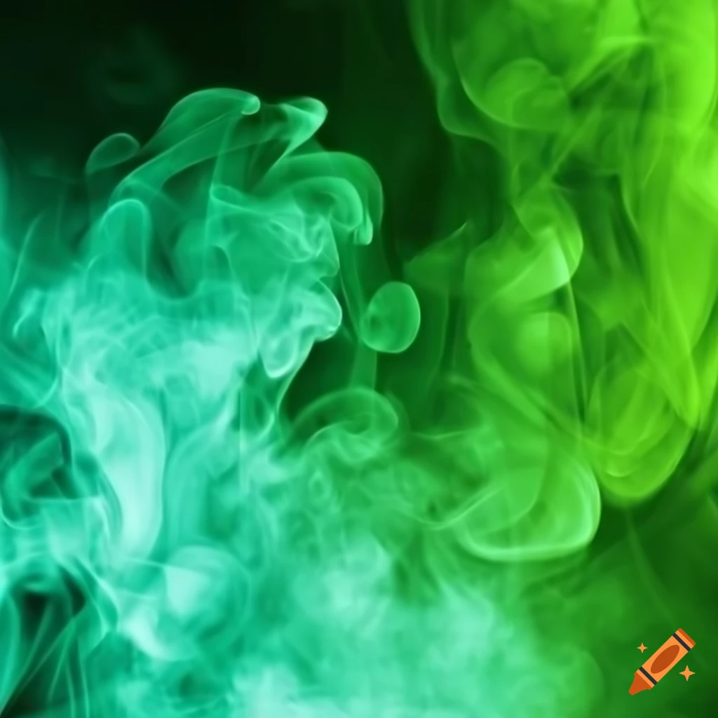Green smoke background