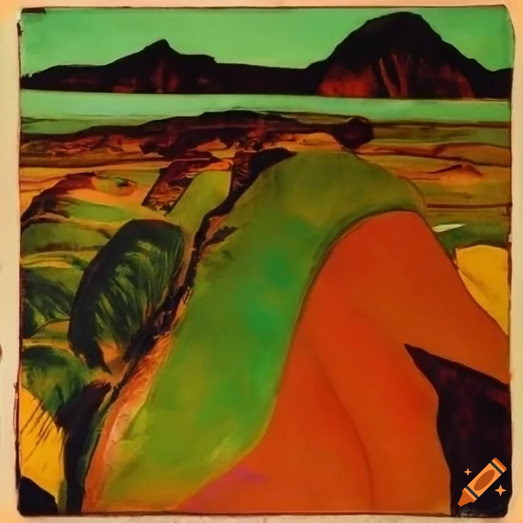 Proud landscape in Phoenix Arizona with colorful tones