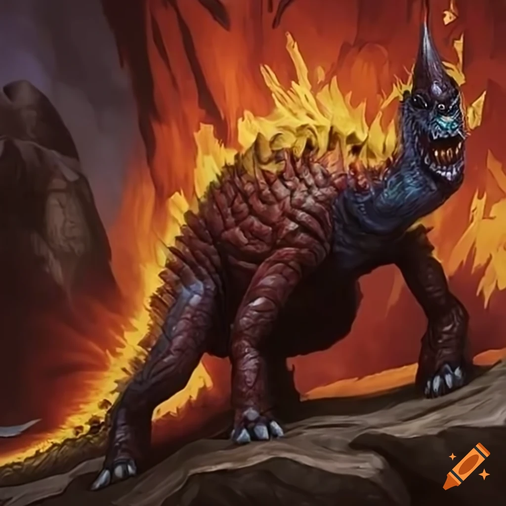 Gigantossaur colorful beast from Magic: The Gathering