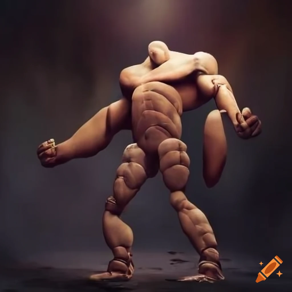 Rock with legs and arms