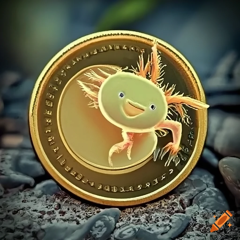 Ajolocoin with vibrant and realistic axolotl image on Craiyon