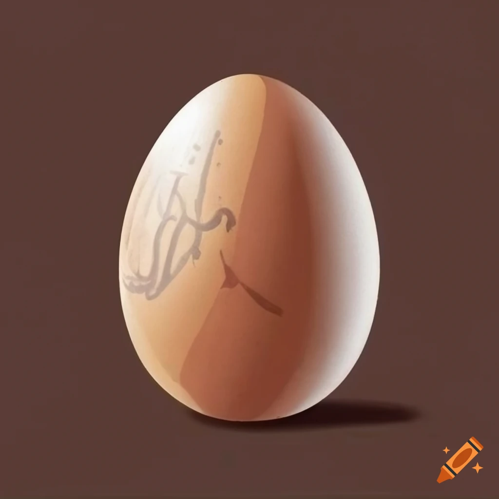 Brown and white egg-shaped character in 80s Madballs cartoon style