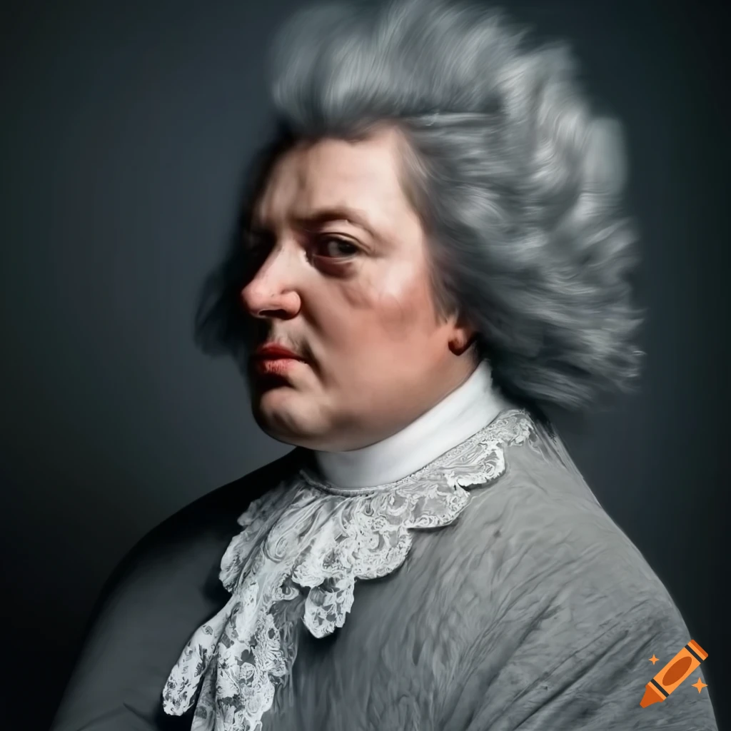 Baroque style portrait of a plus size mature man in 17th-century attire