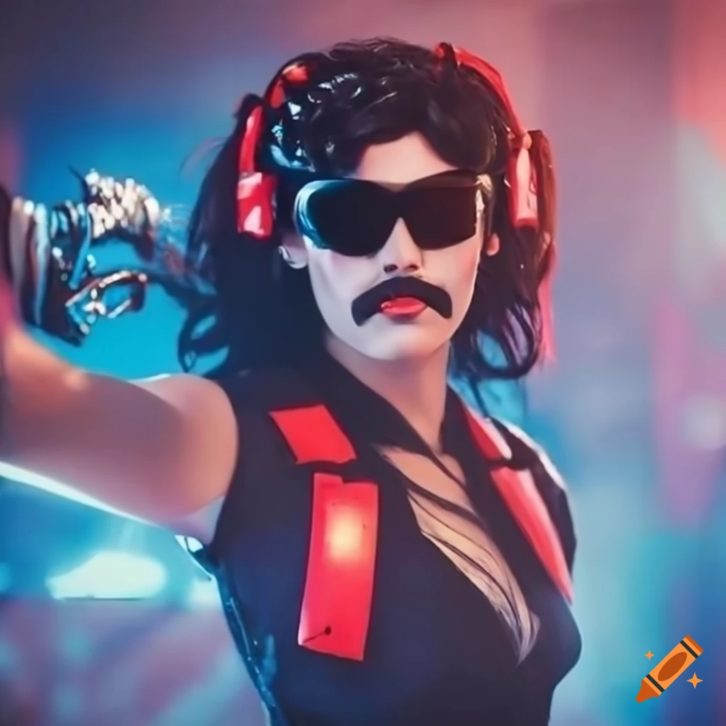 Cosplayer Ava Kris in Dr Disrespect costume