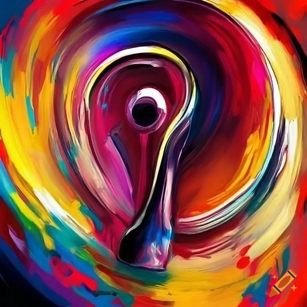 Abstract jazz art theme