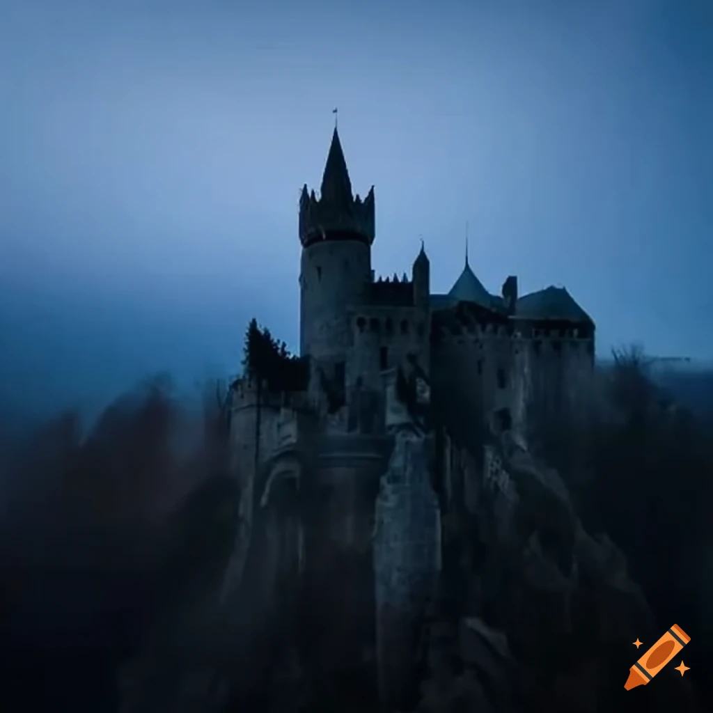 Iconic portrayal of Count Dracula in a gothic castle