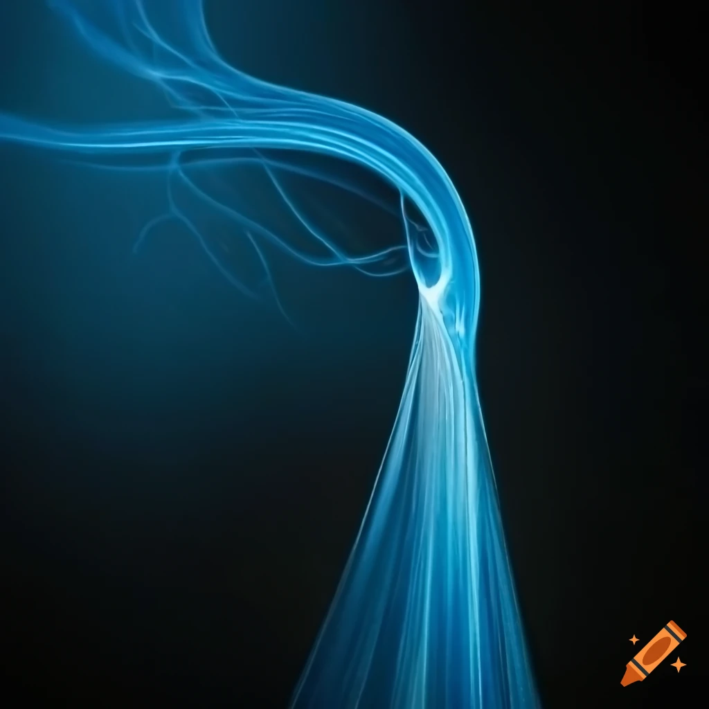 Abstract blue electricity flow