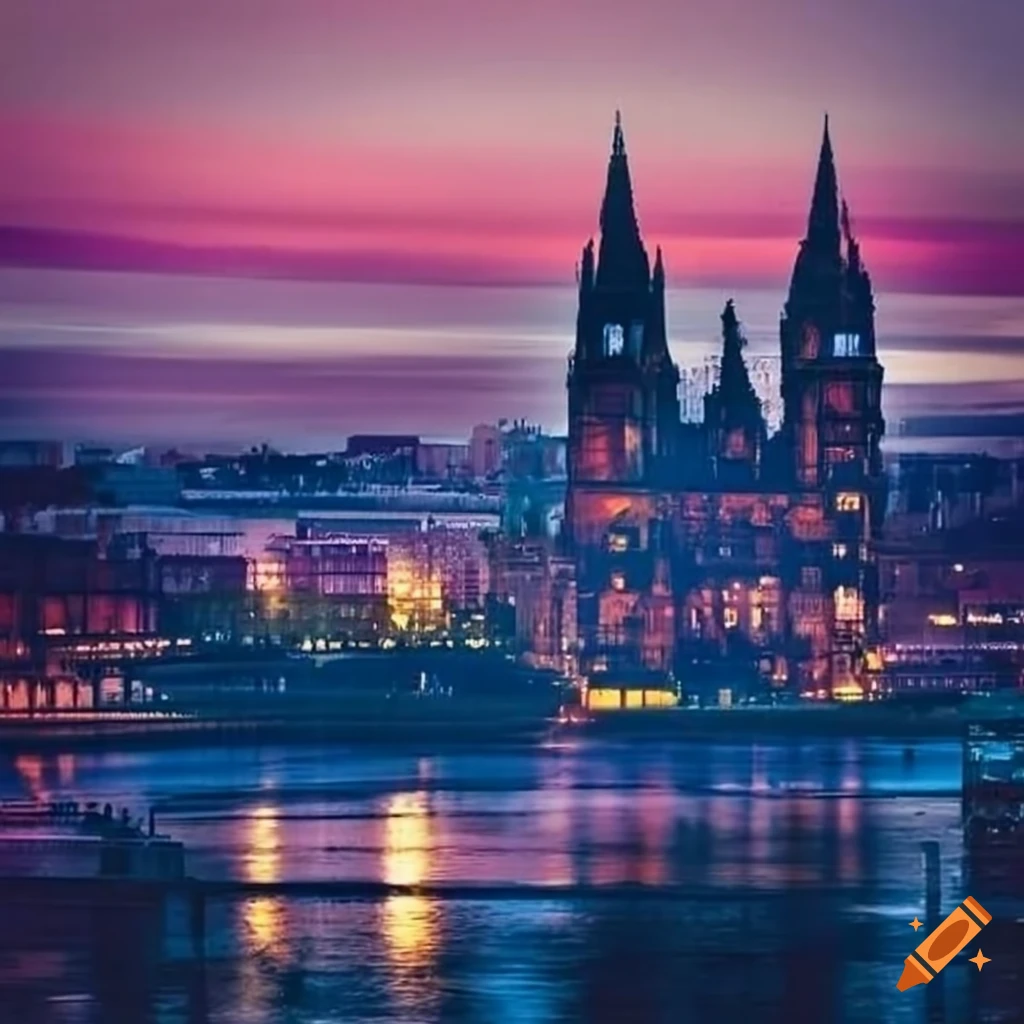 Unique scene of Glasgow, Scotland