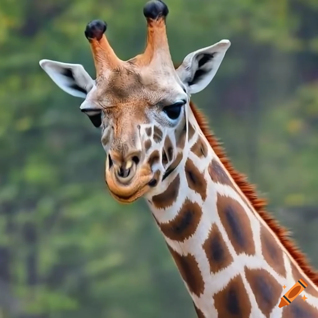 Giraffe at the zoo