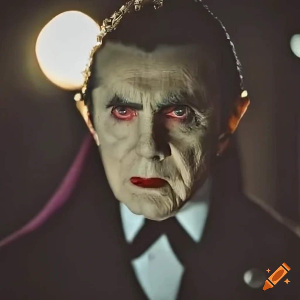 Intense showdown between Dracula and Van Helsing in a gothic castle