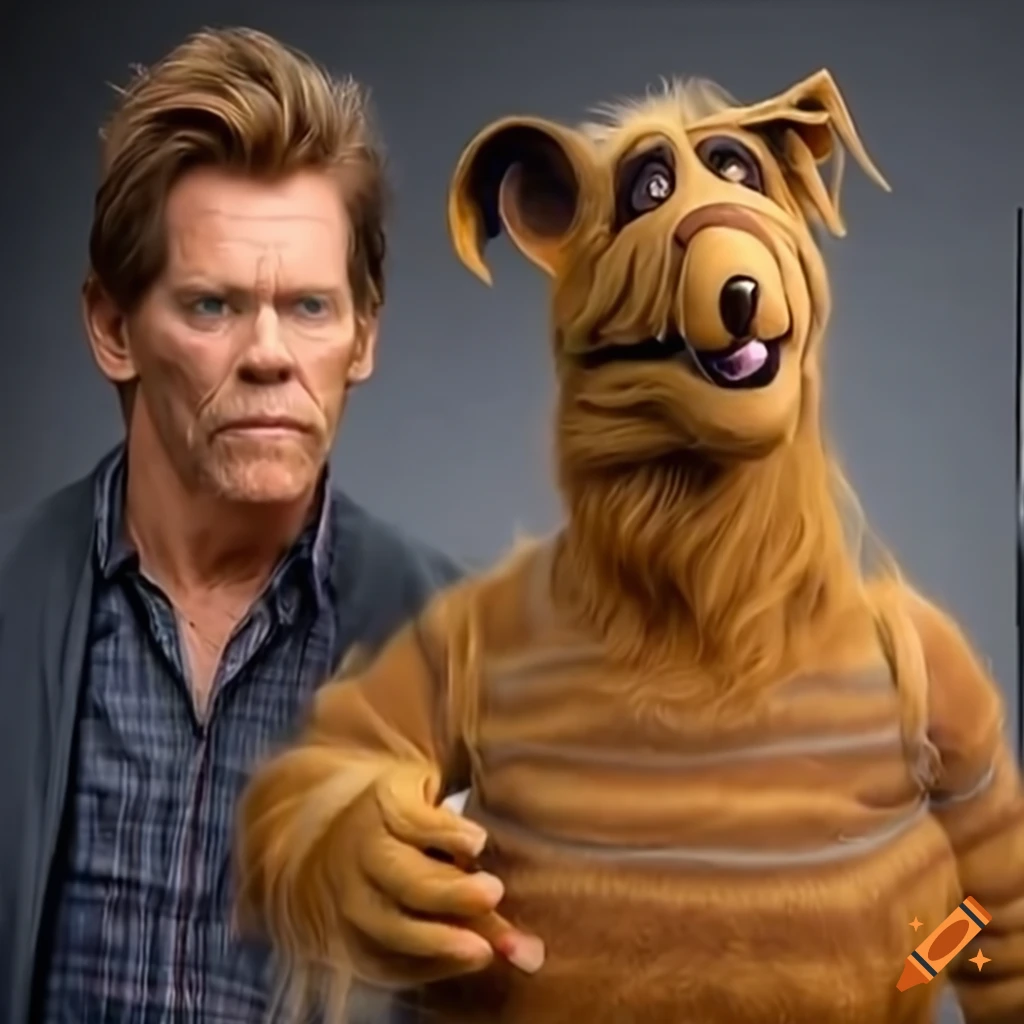 Kevin Bacon and Alf mashup