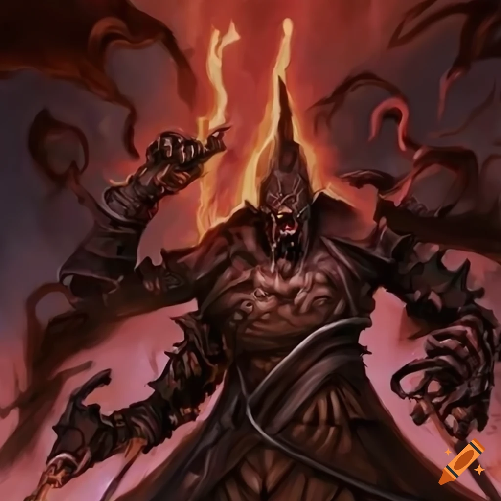 Nazurl corruptor of flesh, cyborg wizard emperor from Magic: The Gathering