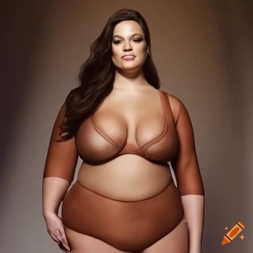 Curvy model with an Ashley Graham look