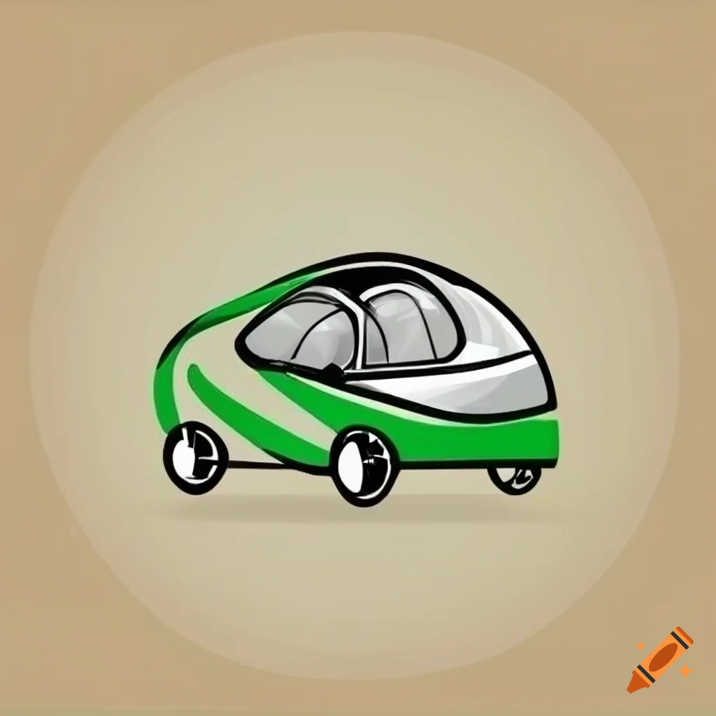 Sleek logo for an eco-friendly luxury transport company using electric vehicles
