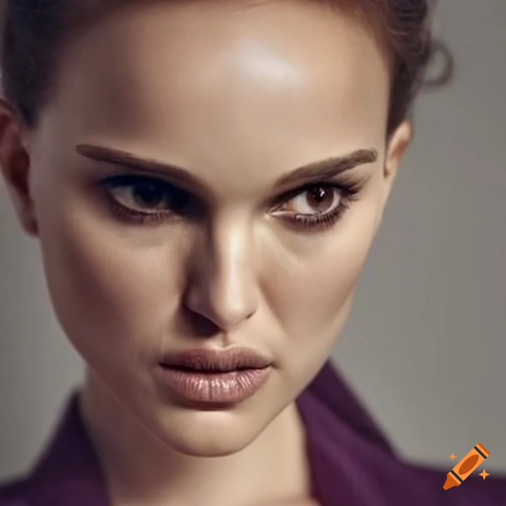 Runway model resembling Natalie Portman