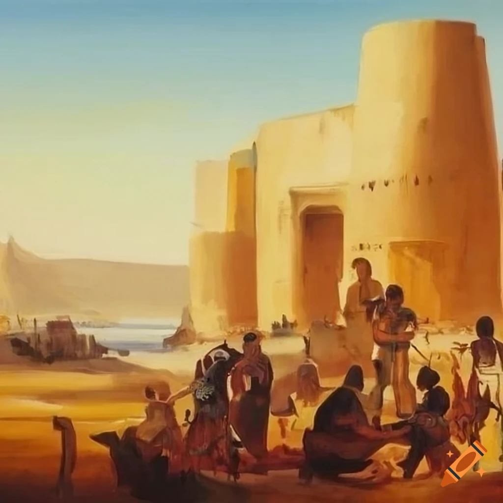 Painting of Upper Egypt by Van Joh