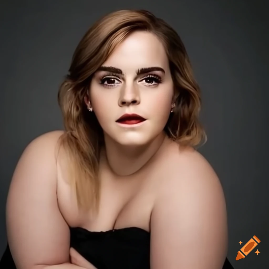 Plus-size model with Emma Watson look