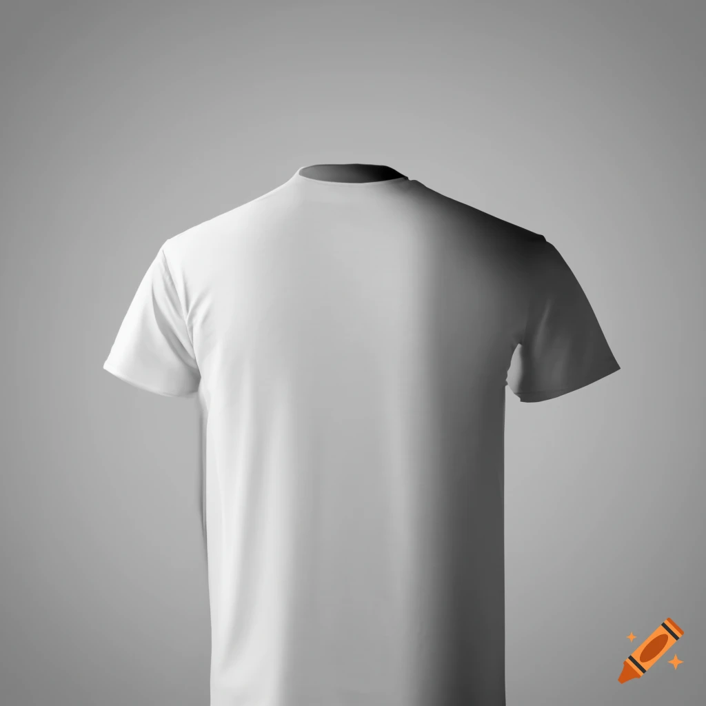 White t-shirt on a stylish black and white background