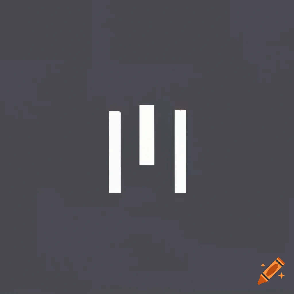 Minimalistic coding logo design with Letter M