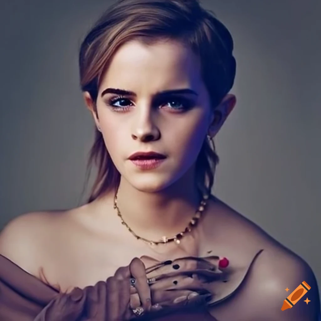 Plus-size model with Emma Watson look