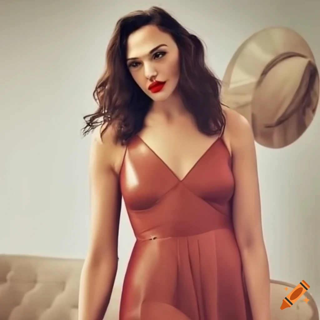 Plus-size model with a Gal Gadot look