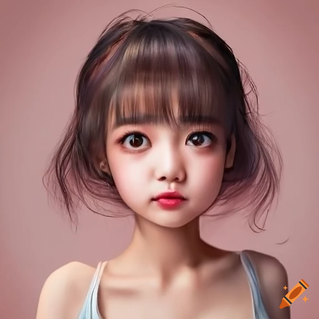 Chinese girl with big cute eyes