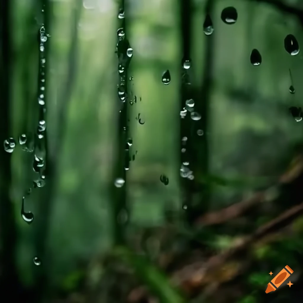 Rain in the forest