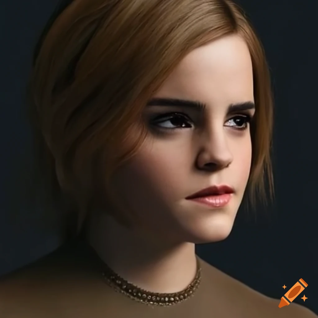 Plus-size model with Emma Watson look