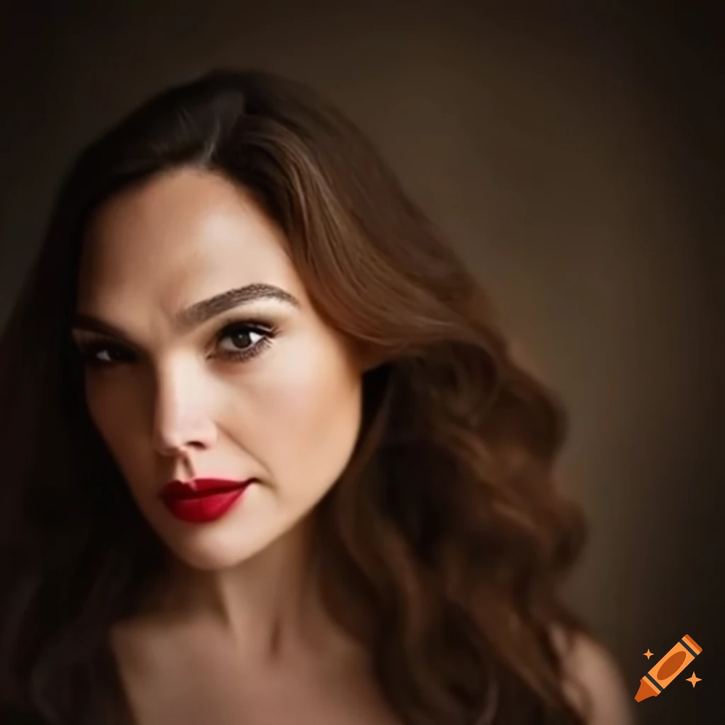 Plus-size model with a Gal Gadot look